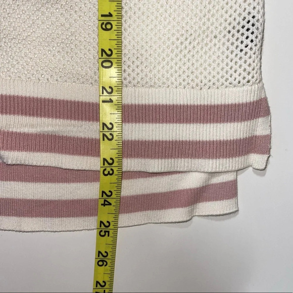 torrid White Colorblock Open Stitch Knit Pullover Sweater 0X Women’s - Picture 11 of 13
